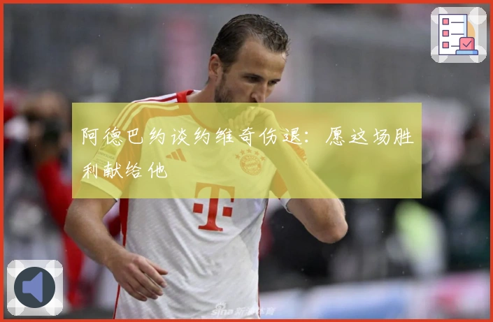 阿德巴约谈约维奇伤退：愿这场胜利献给他